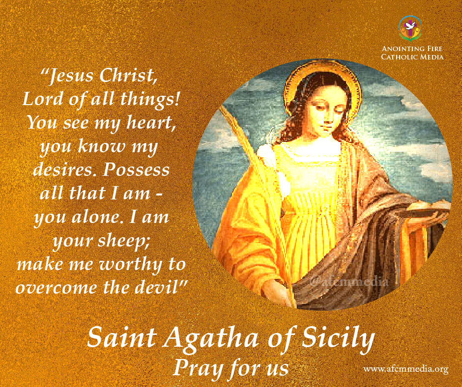 Catholic Saints Saint Agatha of Sicily