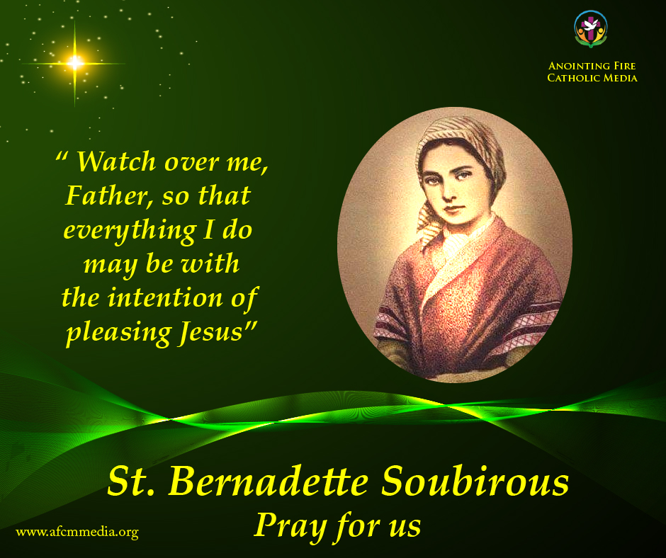 Catholic Saints - Saint Bernadette Soubirous