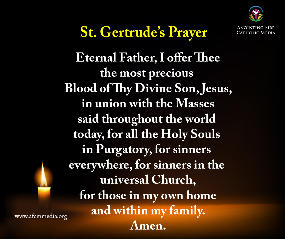 Catholic Prayers - Prayer of St. Gertrude